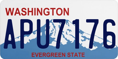 WA license plate APU7176