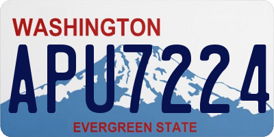 WA license plate APU7224