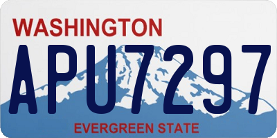 WA license plate APU7297