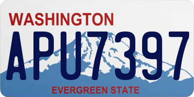 WA license plate APU7397