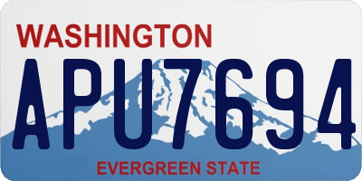 WA license plate APU7694