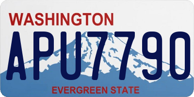 WA license plate APU7790