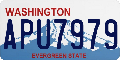 WA license plate APU7979