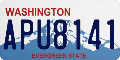 WA license plate APU8141