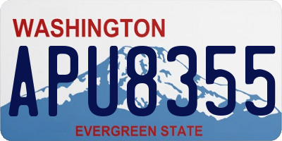 WA license plate APU8355