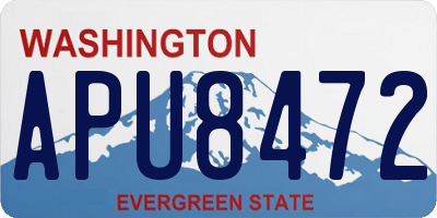 WA license plate APU8472