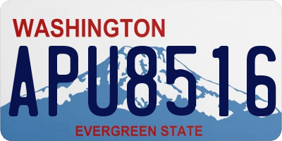 WA license plate APU8516
