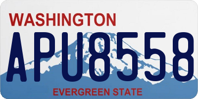 WA license plate APU8558