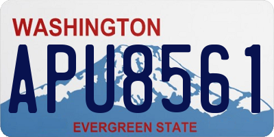 WA license plate APU8561