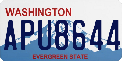 WA license plate APU8644