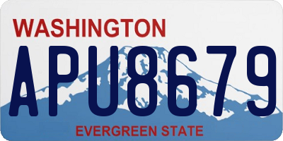 WA license plate APU8679