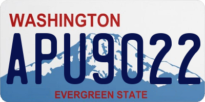 WA license plate APU9022