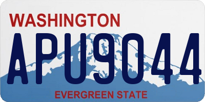 WA license plate APU9044