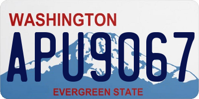 WA license plate APU9067