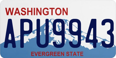 WA license plate APU9943