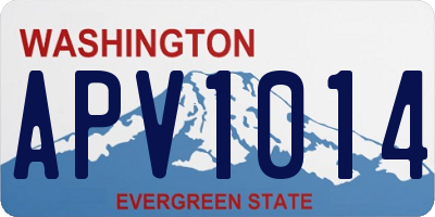 WA license plate APV1014