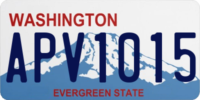 WA license plate APV1015