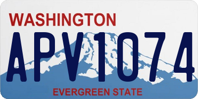 WA license plate APV1074