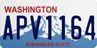 WA license plate APV1164