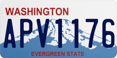 WA license plate APV1176