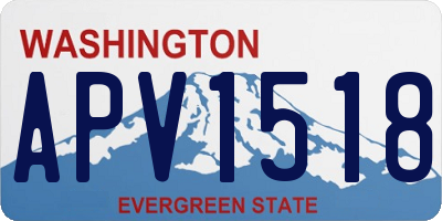 WA license plate APV1518