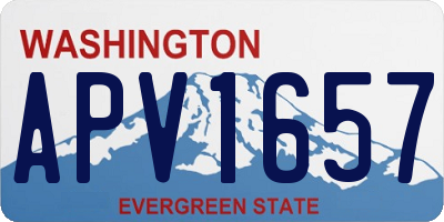 WA license plate APV1657