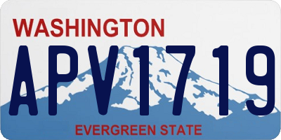 WA license plate APV1719