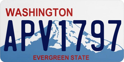 WA license plate APV1797
