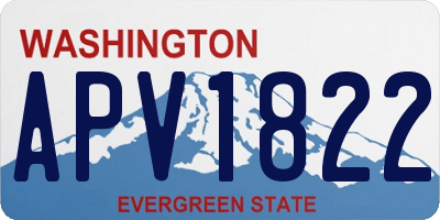 WA license plate APV1822