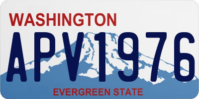 WA license plate APV1976