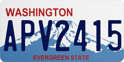 WA license plate APV2415