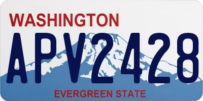 WA license plate APV2428