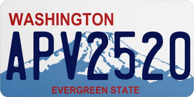 WA license plate APV2520