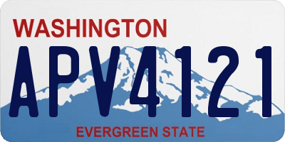 WA license plate APV4121