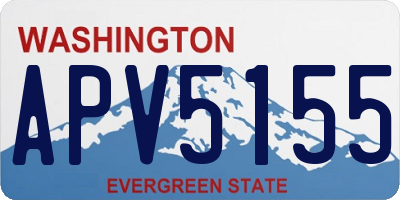 WA license plate APV5155