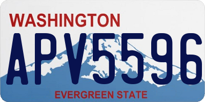 WA license plate APV5596