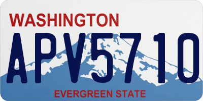 WA license plate APV5710