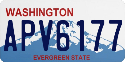 WA license plate APV6177