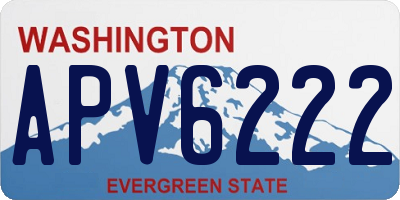 WA license plate APV6222