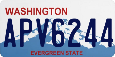 WA license plate APV6244