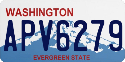 WA license plate APV6279