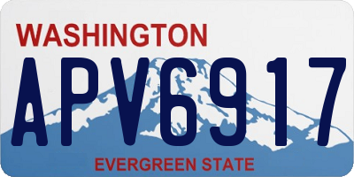 WA license plate APV6917