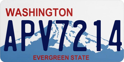 WA license plate APV7214