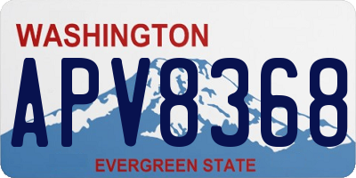 WA license plate APV8368