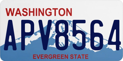WA license plate APV8564