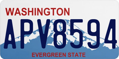 WA license plate APV8594