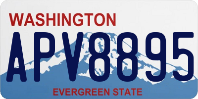 WA license plate APV8895