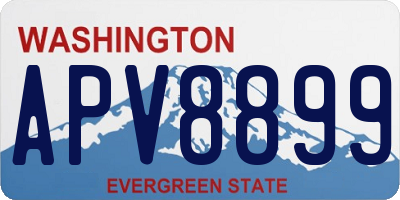 WA license plate APV8899