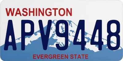 WA license plate APV9448