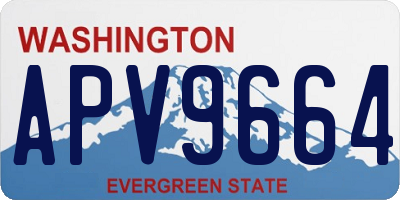 WA license plate APV9664